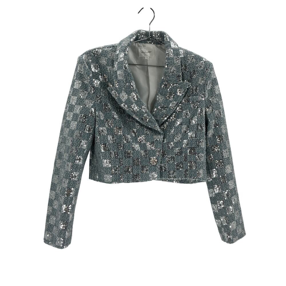 Line & Dot 'Skylar' Blue Cotton Jacket Size S - Picture 2 of 4